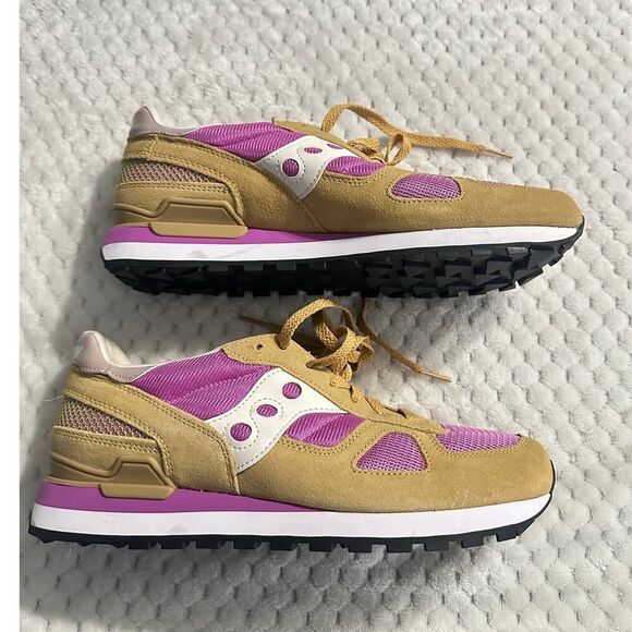 Saucony Shadow Original Sneakers Women's 11 Beige Pink New Collection - Picture 11 of 13
